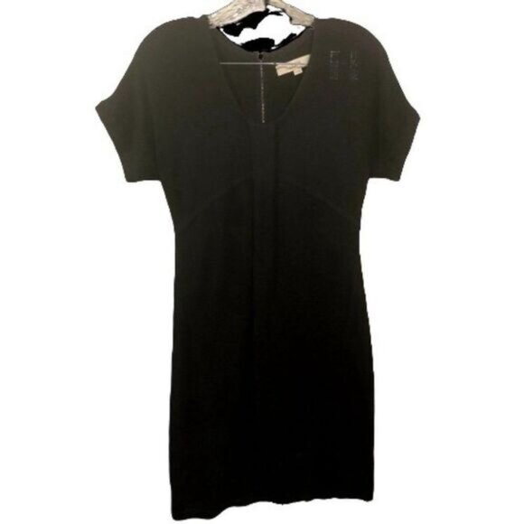 Ann Taylor LOFT Black Merino Wool Sweater‎ Dress SP - Picture 2 of 6